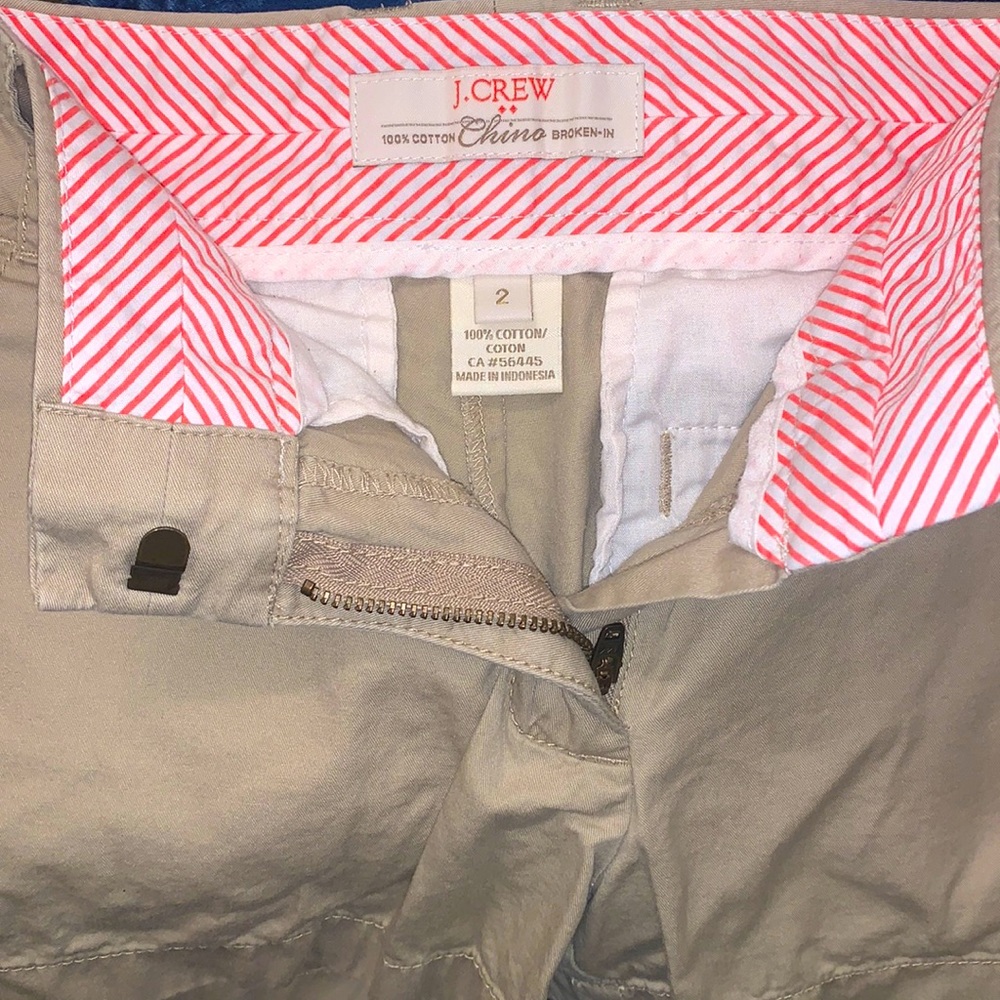 J Crew Tan Chino Shorts 2.5”